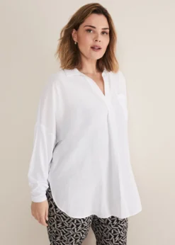 Saskia Woven Front Shirt -Bekleidung Verkaufsgeschäft 502380055 06 saskia woven front shirt