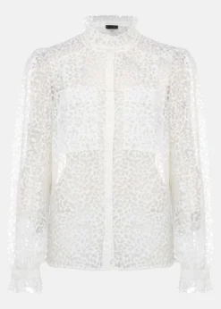 Astella Ruffle Burnout Blouse -Bekleidung Verkaufsgeschäft 502397055 99 astella ruffle burnout blouse