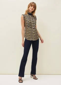 Bari Print Blouse -Bekleidung Verkaufsgeschäft 540215550 03 bari print blouse