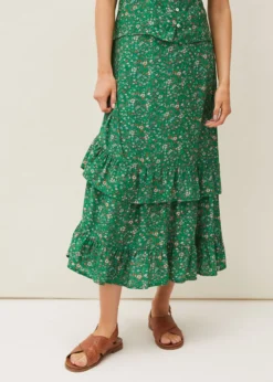 Dido Floral Co-Ord Midi Skirt -Bekleidung Verkaufsgeschäft 801211360 05 dido floral co ord midi skirt