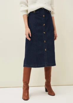 Jessa Denim Midi Pencil Skirt -Bekleidung Verkaufsgeschäft 801248354 03 jessa denim midi pencil skirt