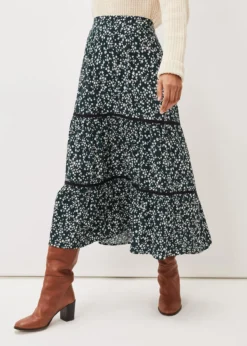 Lennox Ditsy Print Tiered Maxi Skirt -Bekleidung Verkaufsgeschäft 801257693 03 lennox ditsy print tiered maxi skirt