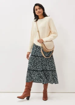 Lennox Ditsy Print Tiered Maxi Skirt -Bekleidung Verkaufsgeschäft 801257693 05 lennox ditsy print tiered maxi skirt