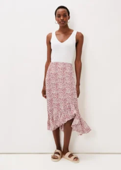 Lara Print Frill Hem Skirt