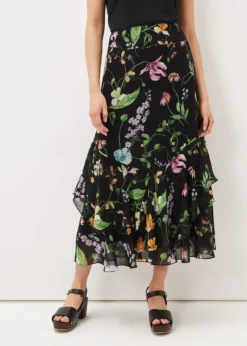 Kayley Floral Printed Maxi Skirt -Bekleidung Verkaufsgeschäft 801280492 03 kayley floral printed maxi skirt