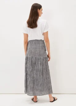 Bekleidung Verkaufsgeschäft -Bekleidung Verkaufsgeschäft 801281725 02 tyrina cotton gingham wrap maxi skirt