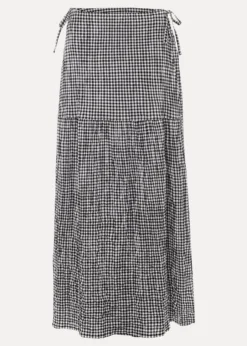 Tyrina Cotton Gingham Wrap Maxi Skirt -Bekleidung Verkaufsgeschäft 801281725 99 tyrina cotton gingham wrap maxi skirt