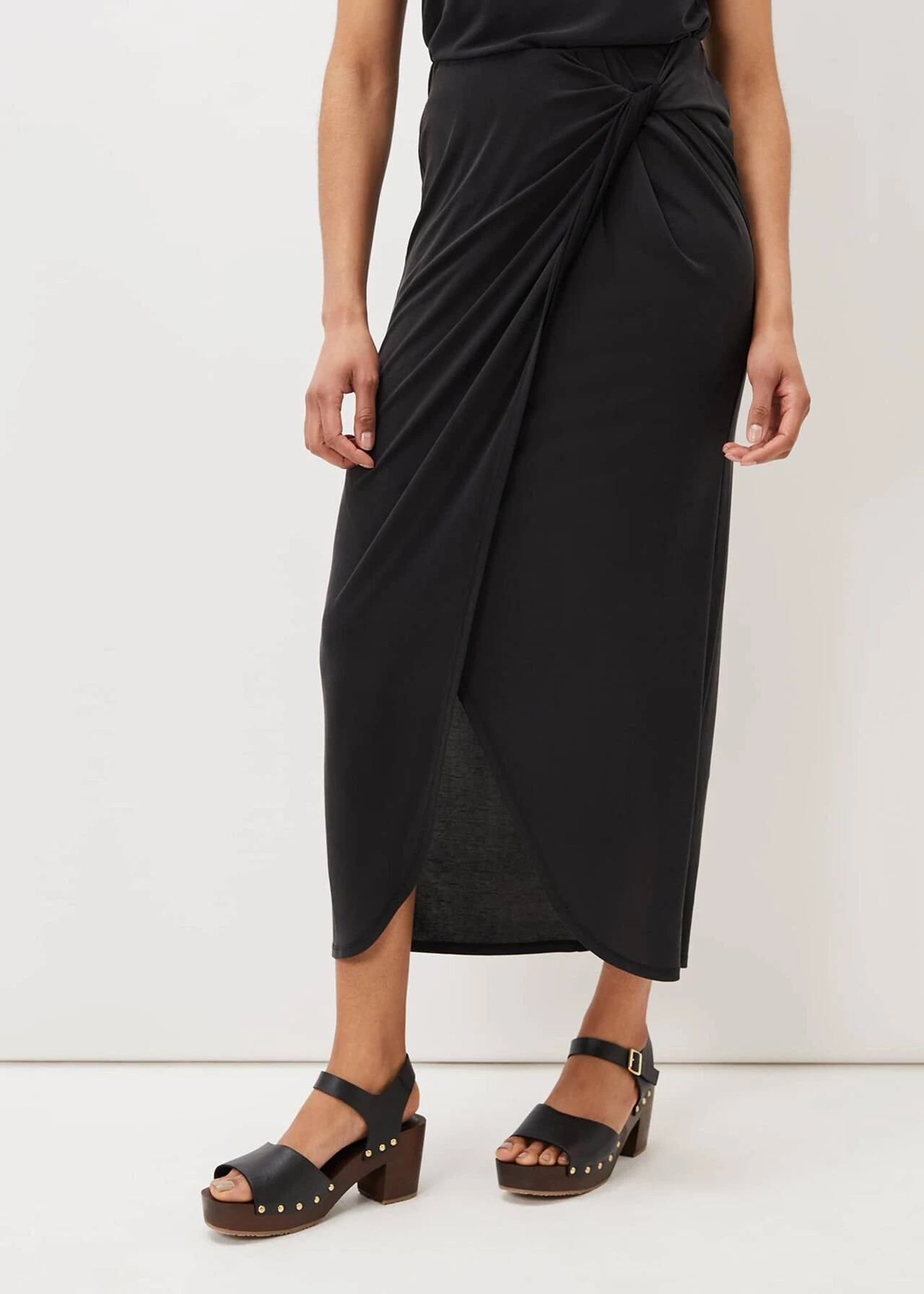 Nathalia Jersey Draped Midi Skirt 3 Nathalia Jersey Draped Midi Skirt – Bild 3