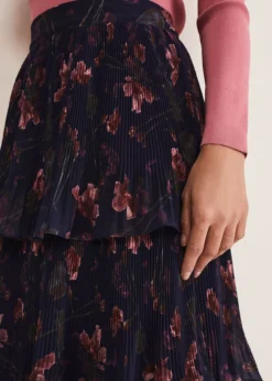 Selena Tiered Printed Skirt -Bekleidung Verkaufsgeschäft 801292493 05 selena tiered printed skirt