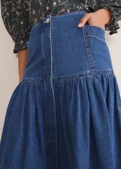 Elodie Tiered Denim Skirt 13 Elodie Tiered Denim Skirt -Bekleidung Verkaufsgeschäft 801298566 06 elodie tiered denim skirt