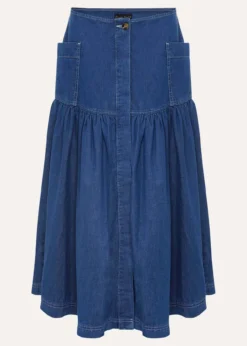 Elodie Tiered Denim Skirt 15 Elodie Tiered Denim Skirt -Bekleidung Verkaufsgeschäft 801298566 99 elodie tiered denim skirt