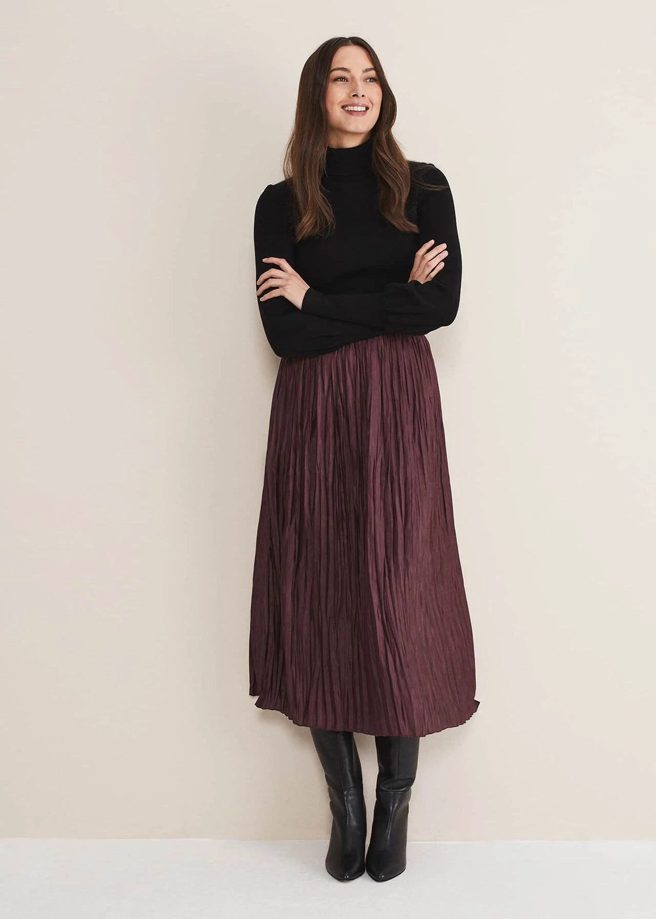 Kate Plisse Midi Skirt 1 Kate Plisse Midi Skirt