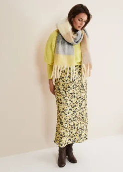 Blaire Floral Satin Slip Skirt -Bekleidung Verkaufsgeschäft 801309550 05 blaire floral satin slip skirt