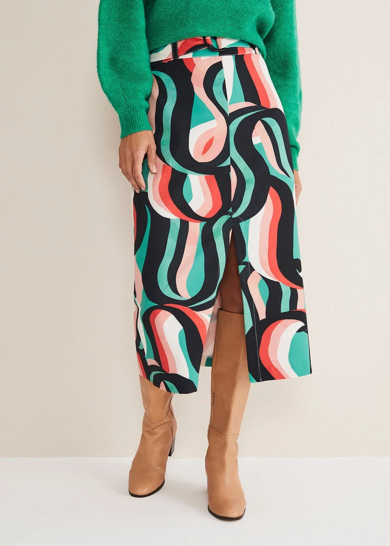 Nathalie Swirl Midi Skirt 3 Nathalie Swirl Midi Skirt – Bild 3