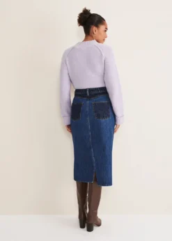 Bekleidung Verkaufsgeschäft -Bekleidung Verkaufsgeschäft 801316179 02 delta two tone denim midi skirt