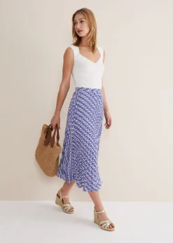 Elmina Geo Pleated Midi Skirt -Bekleidung Verkaufsgeschäft 801324284 06 elmina geo pleated midi skirt