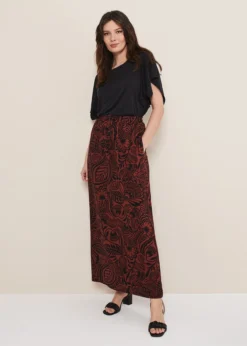 Mara Abstract Maxi Skirt