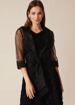 Frieda Sheer Organza Shrug