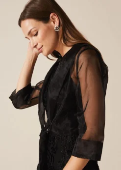 Frieda Sheer Organza Shrug -Bekleidung Verkaufsgeschäft 900958050 04 frieda sheer organza shrug