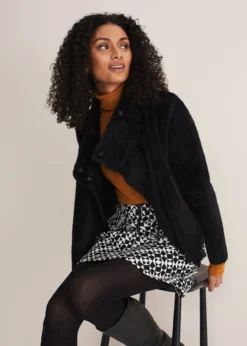 Vivenne Fluffy Short Knit Jacket 10 Vivenne Fluffy Short Knit Jacket -Bekleidung Verkaufsgeschäft 901067050 05 vivenne fluffy short knit jacket