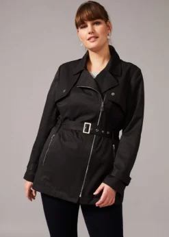 Rose Soft Biker Coat