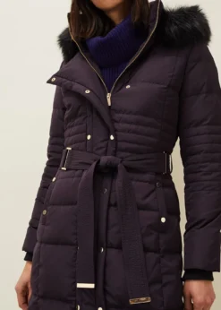 Leonor Tie Belt Midi Puffer Coat -Bekleidung Verkaufsgeschäft 950618603 05 leonor tie belt midi puffer coat