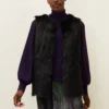 Ella Longline Reversible Faux Fur Gilet