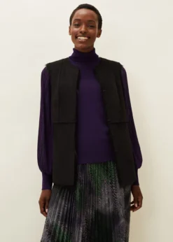 Ella Longline Reversible Faux Fur Gilet 11 Ella Longline Reversible Faux Fur Gilet -Bekleidung Verkaufsgeschäft 950650050 05 ella longline reversible faux fur gilet