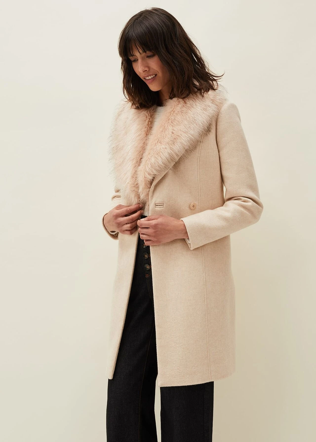 Nina Fur Collar Coat 7 Nina Fur Collar Coat – Bild 7