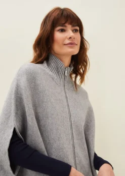 Leaha Colourblock Double Ended Zip Cape -Bekleidung Verkaufsgeschäft 950673670 05 leaha colourblock double ended zip cape