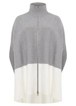 Leaha Colourblock Double Ended Zip Cape -Bekleidung Verkaufsgeschäft 950673670 99 leaha colourblock double ended zip cape