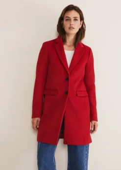 Lydia Red Wool Smart Coat 14 Lydia Red Wool Smart Coat -Bekleidung Verkaufsgeschäft 950730250 07 lydia red wool smart coat