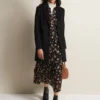 Lydia Black Wool Smart Coat