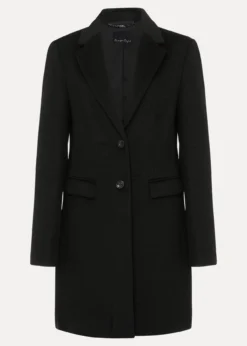 Lydia Black Wool Smart Coat -Bekleidung Verkaufsgeschäft 950731050 99 lydia black wool smart coat