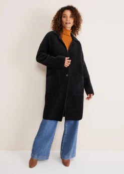 Floressa Fluffy Chevron Coat 10 Floressa Fluffy Chevron Coat -Bekleidung Verkaufsgeschäft 950743164 05 floressa fluffy chevron coat