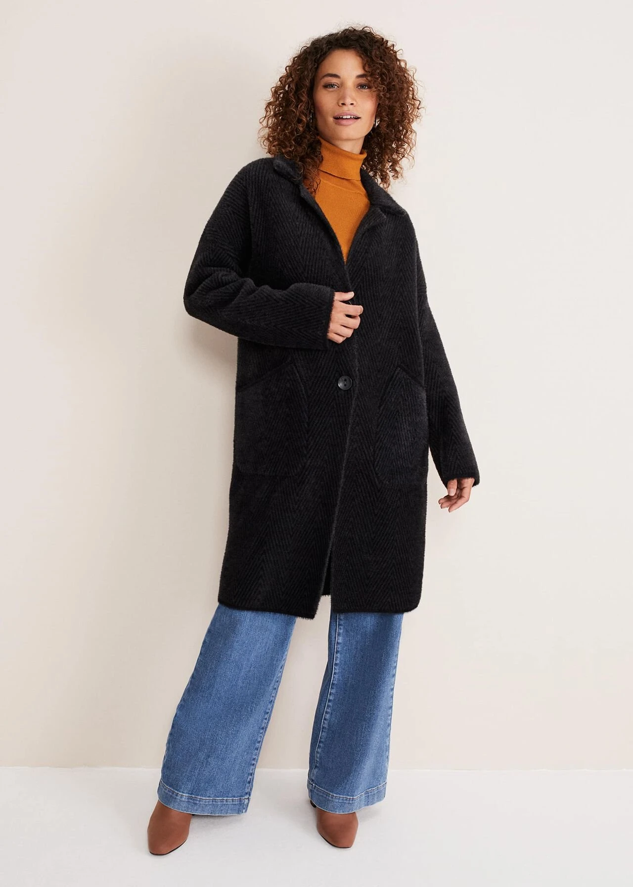 Floressa Fluffy Chevron Coat 5 Floressa Fluffy Chevron Coat – Bild 5