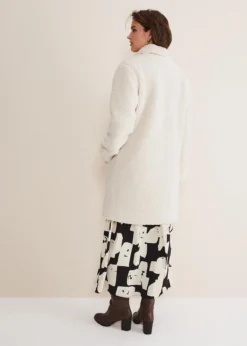 Libbie Longline Teddy Coat -Bekleidung Verkaufsgeschäft 950754106 03 libbie longline teddy coat