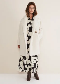 Libbie Longline Teddy Coat -Bekleidung Verkaufsgeschäft 950754106 04 libbie longline teddy coat