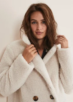 Libbie Longline Teddy Coat -Bekleidung Verkaufsgeschäft 950754106 05 libbie longline teddy coat