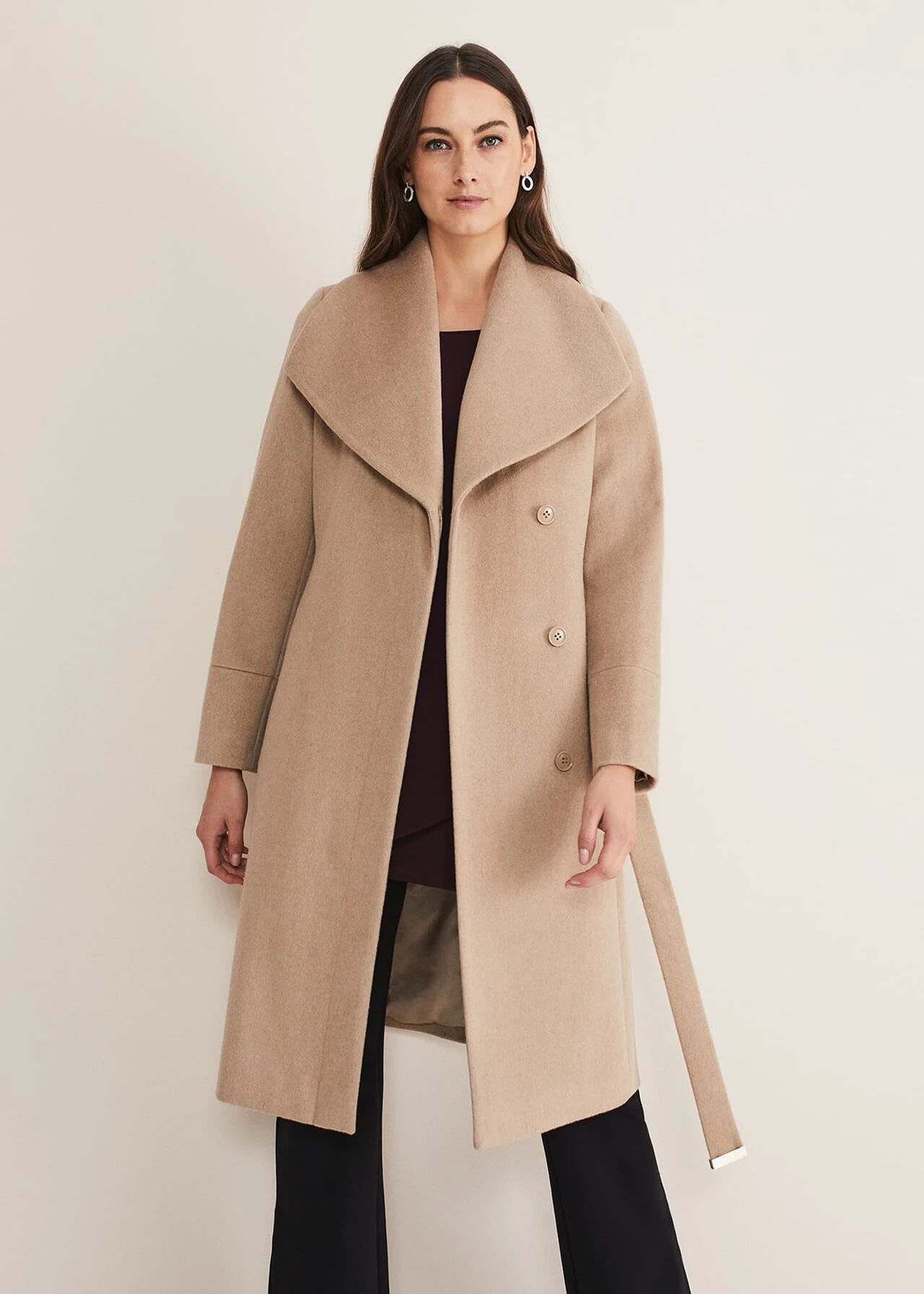 Nicci Wool Belted Coat 1 Nicci Wool Belted Coat