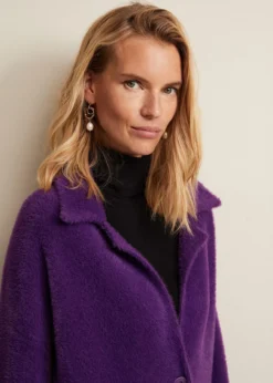 Floressa Fluffy Knitted Coat -Bekleidung Verkaufsgeschäft 950794600 05 floressa fluffy knitted coat